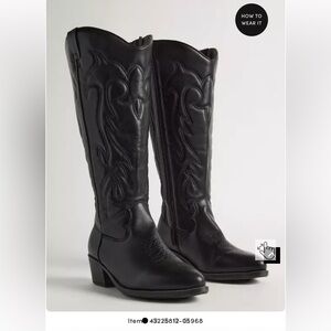 Torrid Black Western Boots